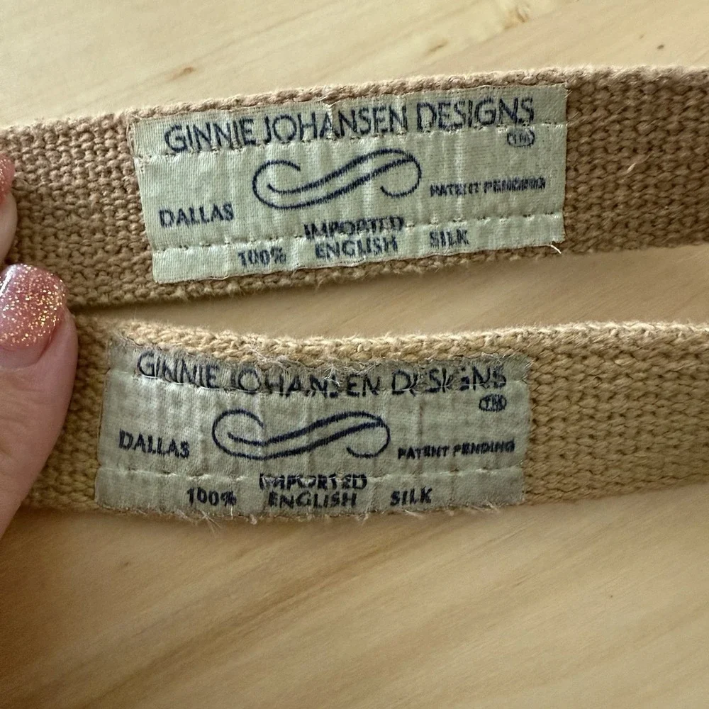 Ginnie Johansen Designs‎ 100% Imported English Silk Vintage Belts Lot Of 2